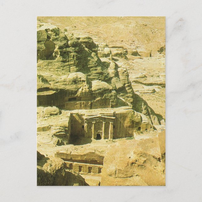 Carte Postale Jordanie, Petra, les tombes de roche nabatéenne (Devant)