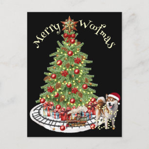 Carte Postale Jory Woofmas Chien Design - Akita