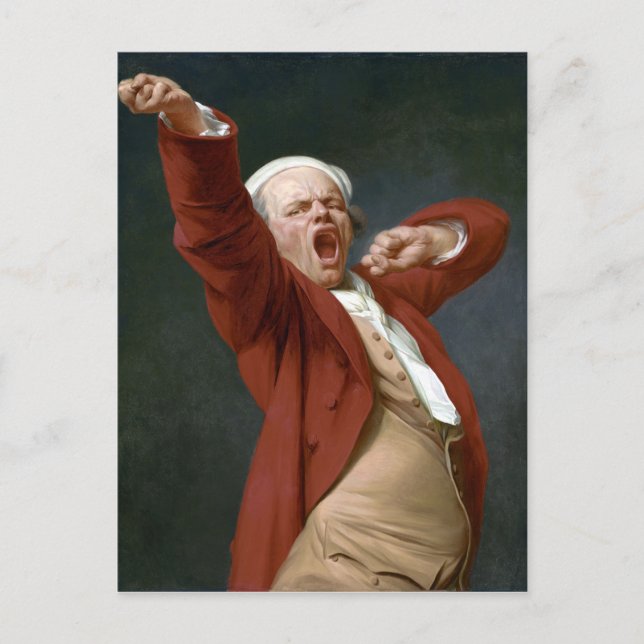 Carte Postale Joseph Ducreux Autoportrait, Yawning (Devant)