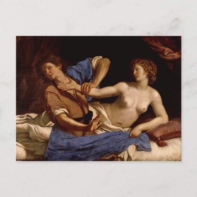 Carte Postale Joseph et l'épouse de Potiphar, vers 1649 (Devant)