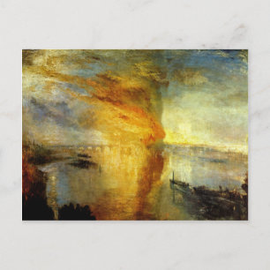 Carte Postale Joseph Mallord Turner - Incendie à la bui du Parle