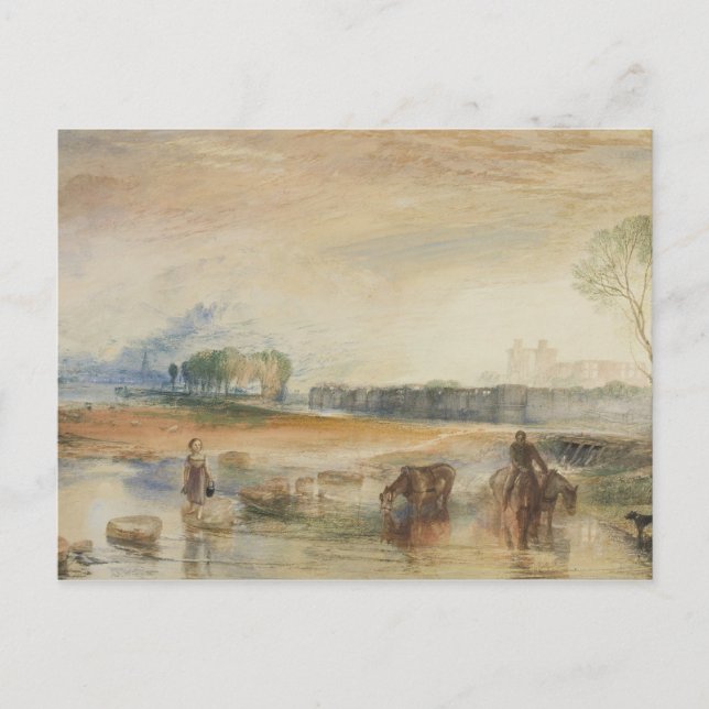 Carte Postale Joseph Mallord William Turner -Coucher du soleil e (Devant)