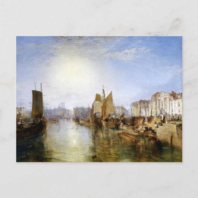 Carte Postale Joseph Mallord William Turner Le port de Dieppe (Devant)