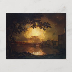 Carte Postale Joseph Wright - Feu d'artifice à Castel Angelo