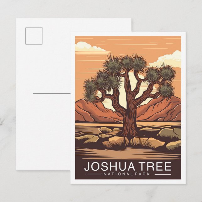 Carte Postale Joshua Tree National Park California USA Travel (Devant / Derrière)