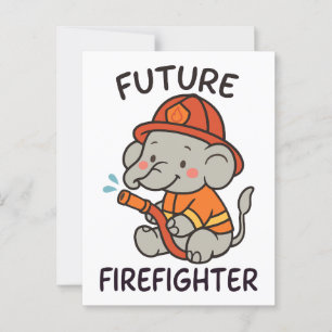 Carte Postale Jote Elephant Feu Feu Feu Enfants amusant