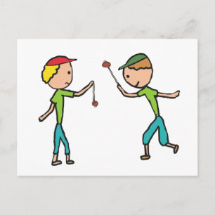 Carte Postale Jouer à Conkers