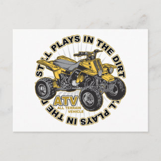 Carte Postale Joues dans le Dirt ATV