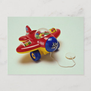 Carte Postale Jouet d'avion coloré pour enfants