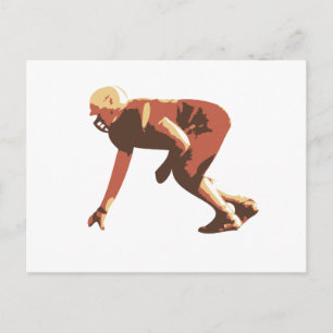 Carte Postale joueur américain de football