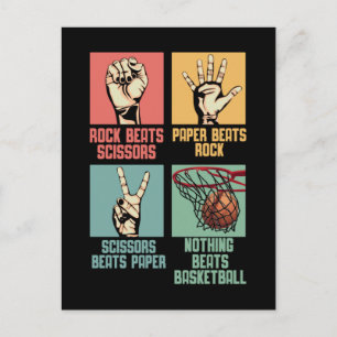 Carte Postale Joueur de basket-ball addict au basket-ball
