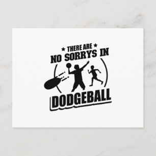 Carte Postale Joueur de Dodgeball Cadeaux Sport Team Trainer