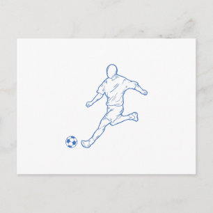 Carte Postale joueur de football