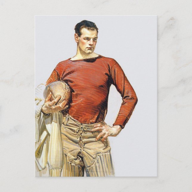 Carte Postale Joueur de football 1913 (Devant)
