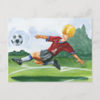 Joueur de football à la balle par Jay Throckmorton