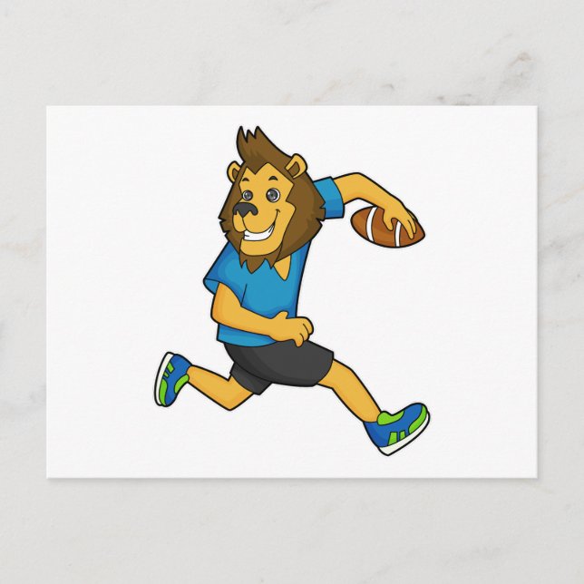 Carte Postale Joueur de football de Lion Rugby (Devant)