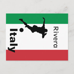 Carte Postale Joueur de football, Italie personnalisable