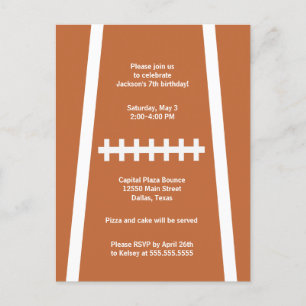 Carte Postale Joueur de football Personnalisé Anniversaire Fête