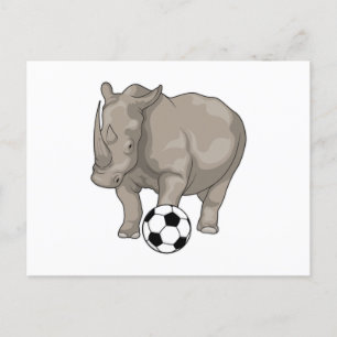 Carte Postale Joueur de football Rhino