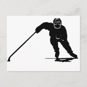 Carte Postale Joueur de hockey