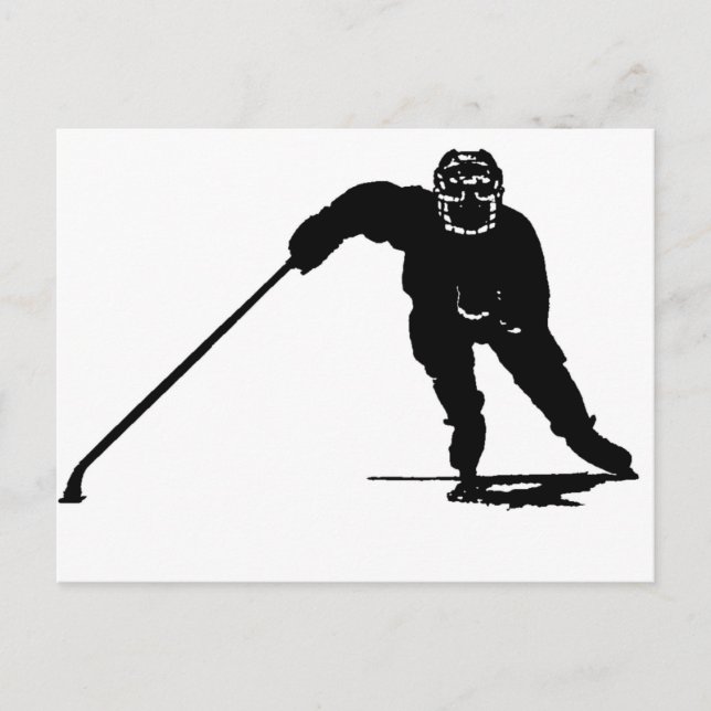 Carte Postale Joueur de hockey (Devant)