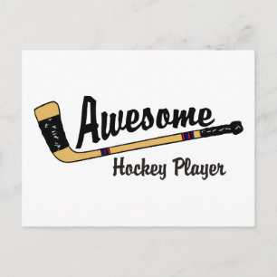 Carte Postale Joueur de hockey génial