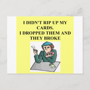 Carte Postale joueur de jeu de passerelle dupliqué