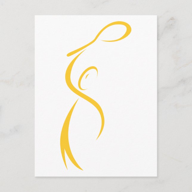 Carte Postale Joueur de tennis (Devant)