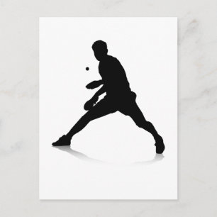 Carte Postale Joueur de tennis de table