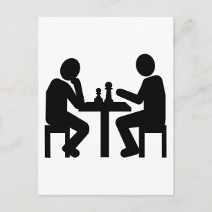 Carte Postale joueur d'échecs