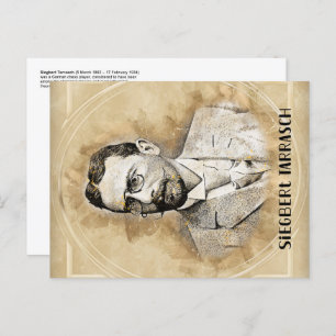 Carte Postale Joueur d'échecs Siegbert Tarrasch