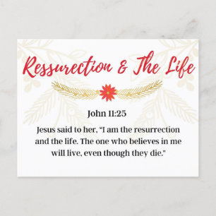 Carte Postale Jour 15. Noms De Jésus Résurrection & La Vie Po