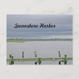 Carte Postale Jour couvert sur le port de Swansboro