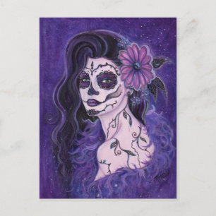 Carte Postale Jour de la marguerite des morts fille glamour Par 