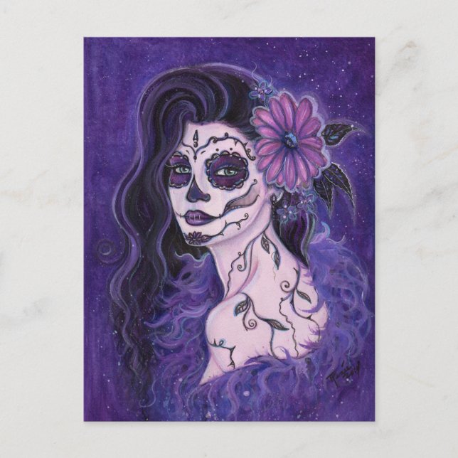 Carte Postale Jour de la marguerite des morts fille glamour Par  (Devant)