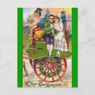 Carte Postale Jour de la Saint Patrick vintage