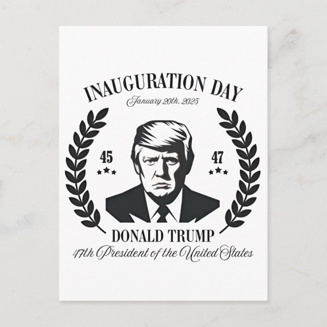 Carte Postale Jour de l'investiture de Trump 2025 Fier Maga (Devant)