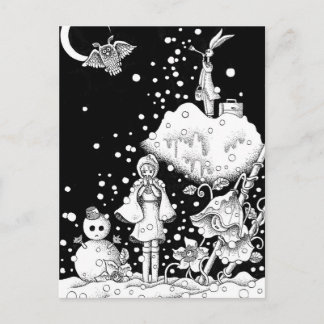 Carte Postale Jour de neige