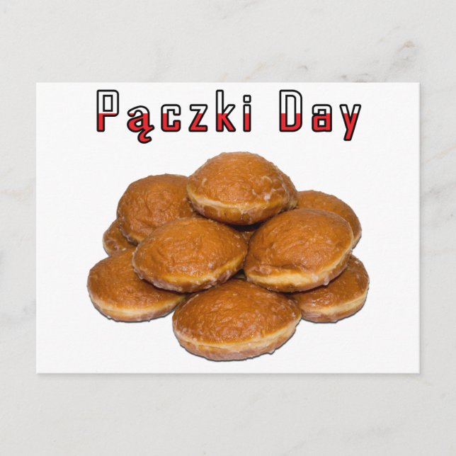 Carte Postale Jour de Paczki (Devant)
