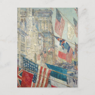 Carte Postale Jour des Alliés Childe Hassam