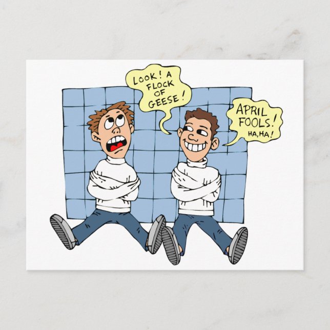 Carte Postale Jour des Fools d'avril (Devant)