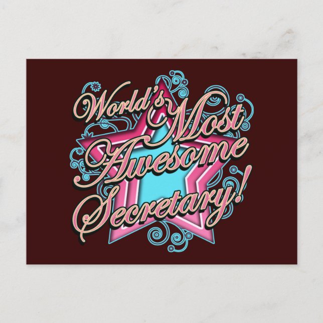 Carte Postale Jour des secrétaires (Devant)