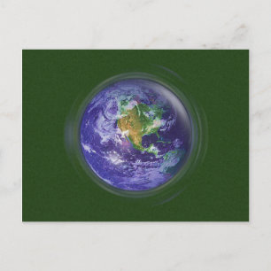 Carte Postale jour des terres 3D Globe