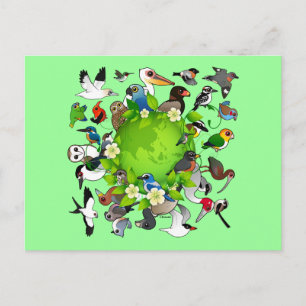 Carte Postale Jour des terres Birdable
