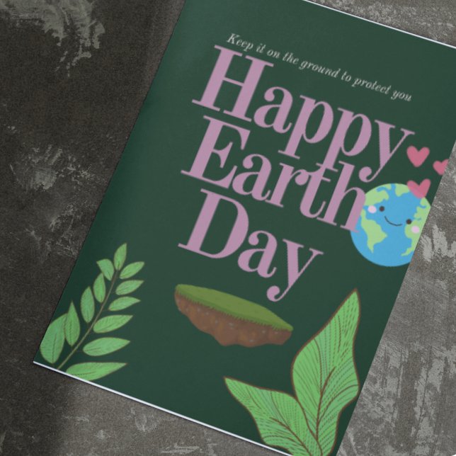 Carte Postale Jour des terres heureux (Happy Earth Day)