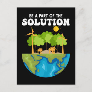 Carte Postale jour des terres Monde écologie Secourt Environneme