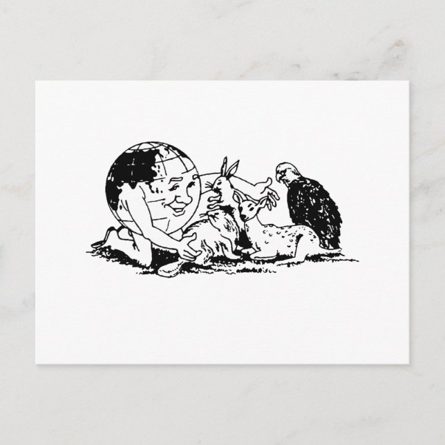 Carte Postale JOUR DES TERRES - Protéger la faune (Devant)