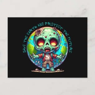 Carte Postale Jour des terres Zombie