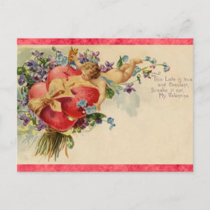 Carte Postale Jour des Valentines vintages Coeurs victoriens de 