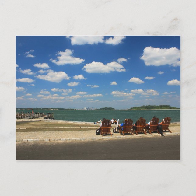 Carte Postale Jour d'été à Georges Island, Boston Harbour (Devant)